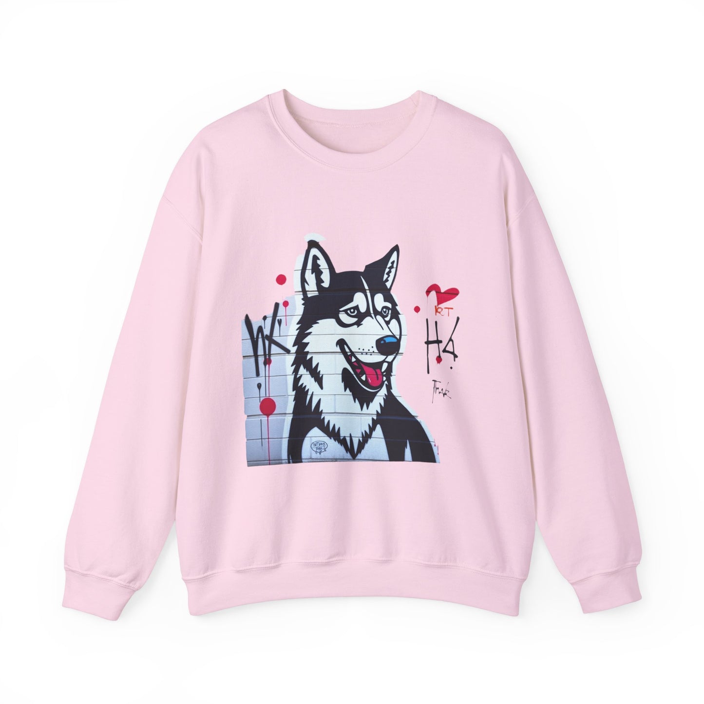 Graphic Husky Crewneck Sweatshirt - Unisex Heavy Blend™ - Cozy & Stylish